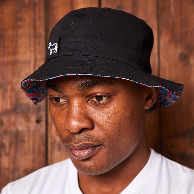 Kingsley Heath Ndebele Bucket Hat Midnight