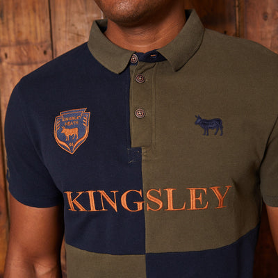 African Luxury Contrast PK Polo Midnight